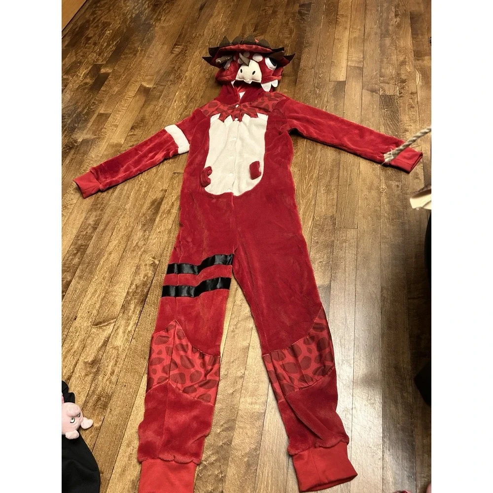 Fortnite Tricera Ops Costume Kids‎ Boy Girl Size M/L 8-12 Halloween C8